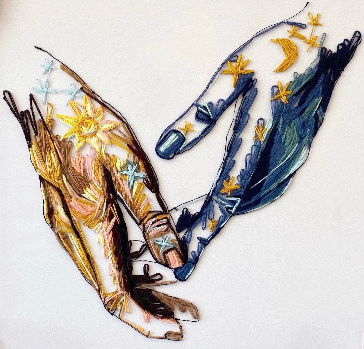 Hand Study “Selenelion” 100 x 100 cm