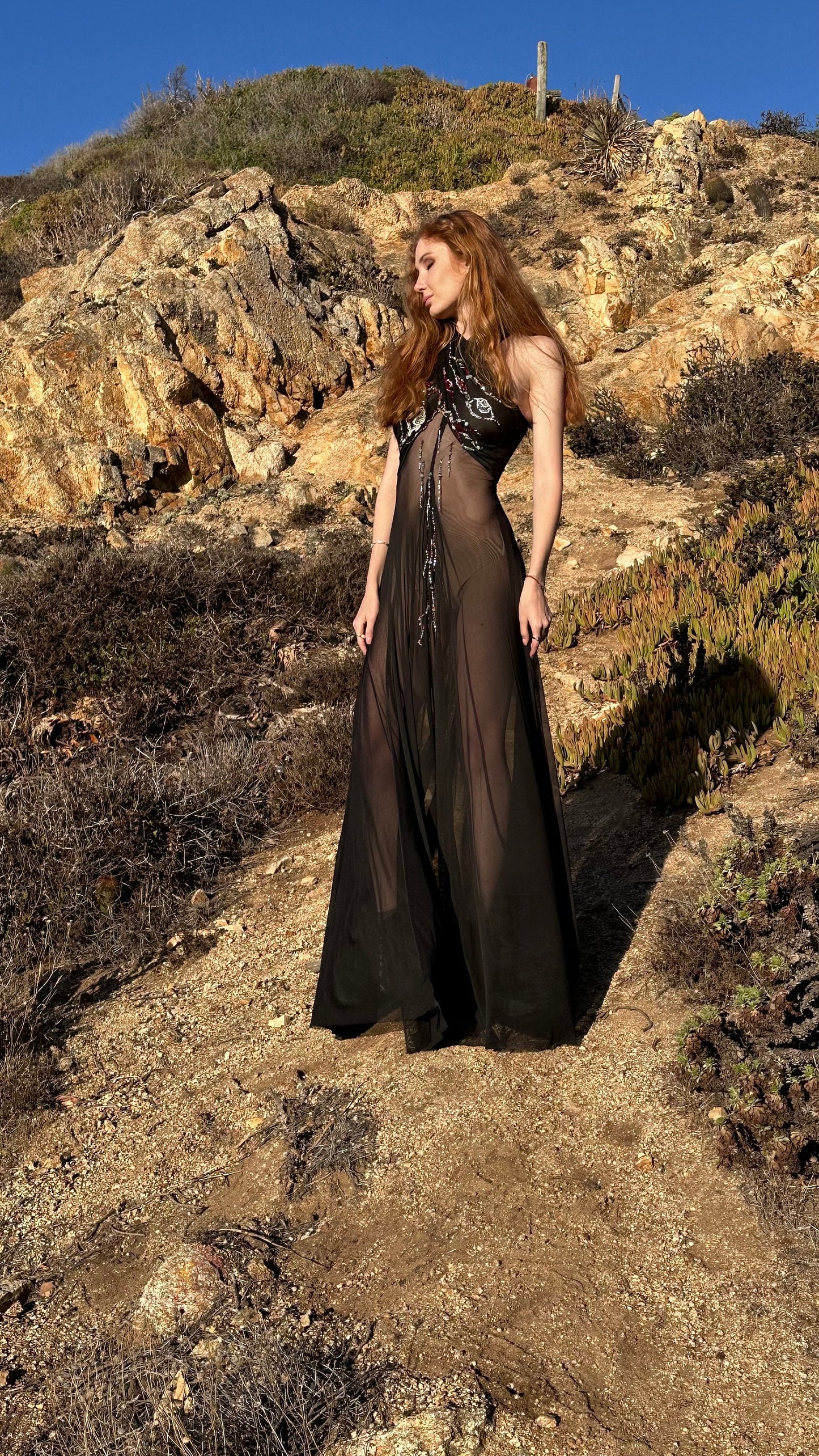 Hand embroidered “Eye” dress
