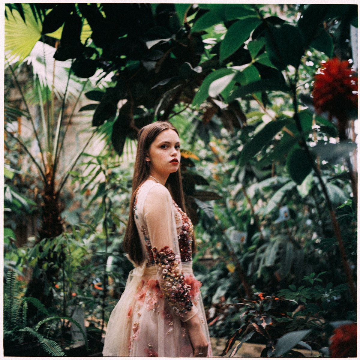 Hand embroidered “Flowering” dress
