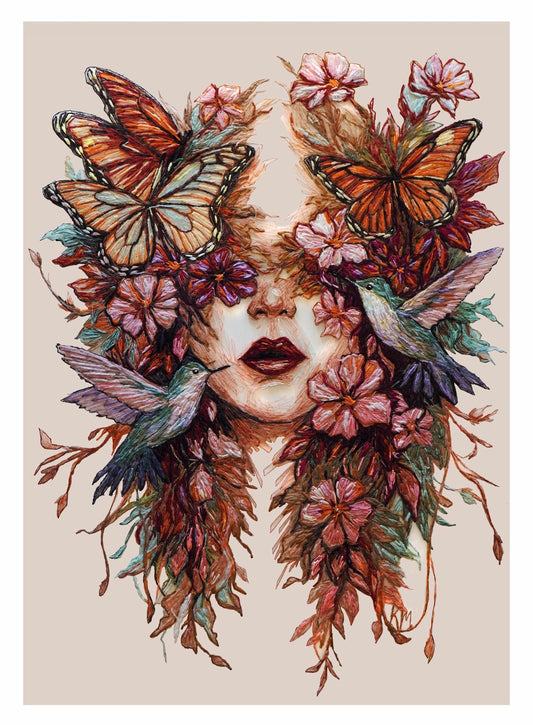 Original print “Hummingbirds”