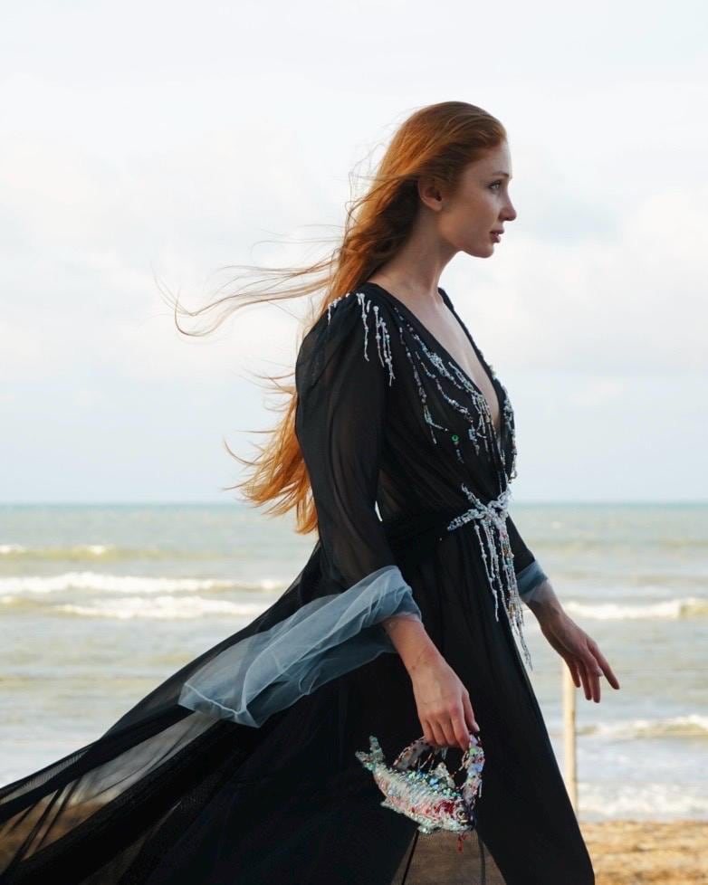 Hand embroidered “The Charmed” dress
