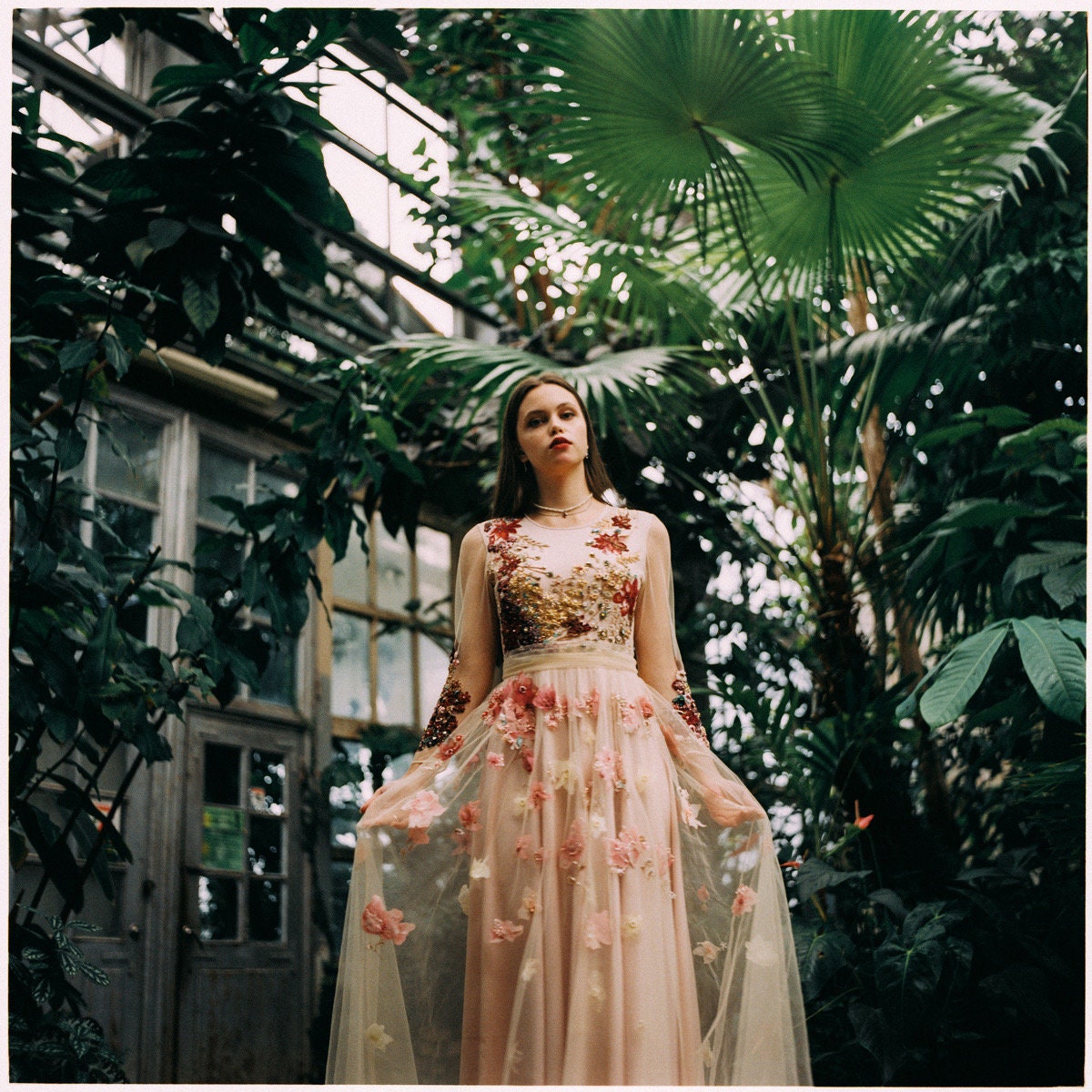 Hand embroidered “Flowering” dress