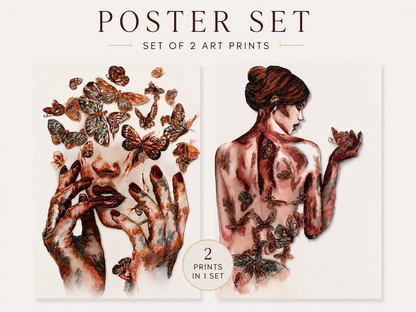 Set of 2 prints “Touche Amore”