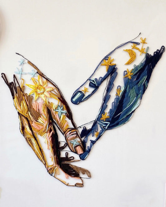 Hand Study “Selenelion” 100 x 100 cm
