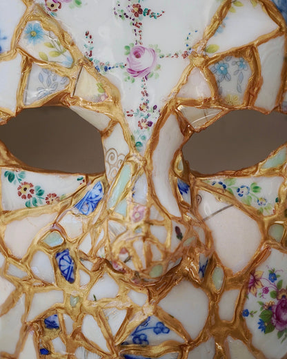 Whispers of Time: Mosaic Mask