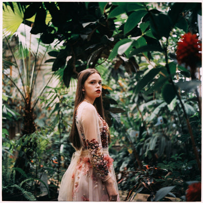 Hand embroidered “Flowering” dress